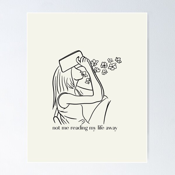 Item preview, not me reading my life away designed and sold by LunaRoseReads.