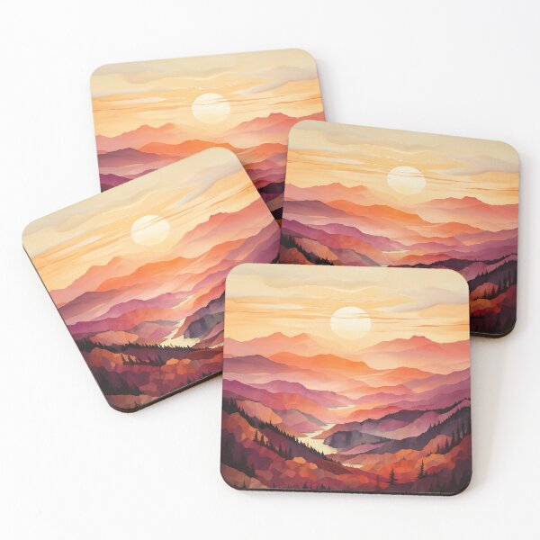 Item preview, Sunset Mountain View Digital Image designed and sold by RestingLioness.