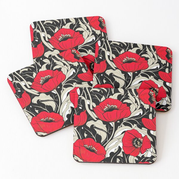 Item preview, Modern design reminiscent of floral motifs with poppies designed and sold by Pflugart.