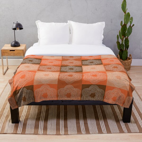 Item preview, Shades of Orange Spiral Flowers designed and sold by Aureusglow.