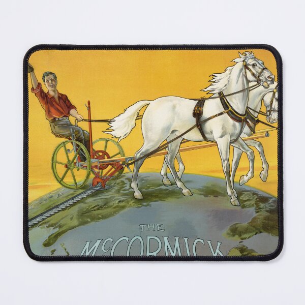 Item preview, STK501640A-Vintage advertisement of a farmer operating agricultural machinery. designed and sold by StocktrekImages.