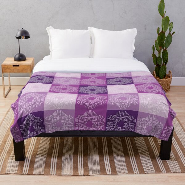 Item preview, Shades of Purple Spiral Flowers designed and sold by Aureusglow.