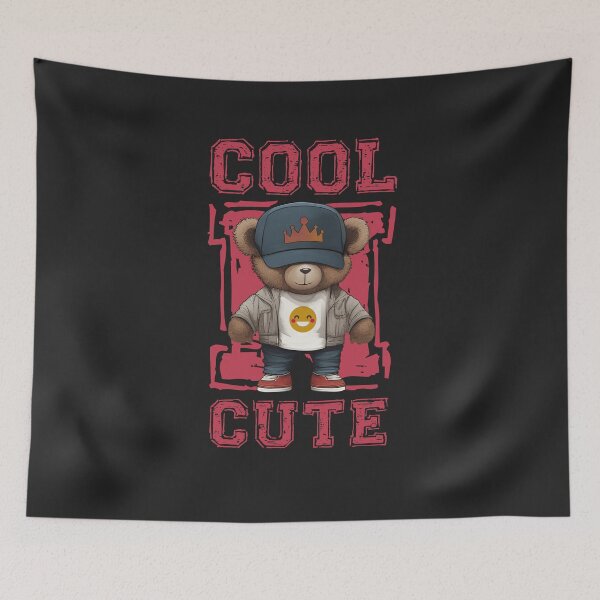 Item preview, cool and cute (teddy bear) designed and sold by hayrpictures.