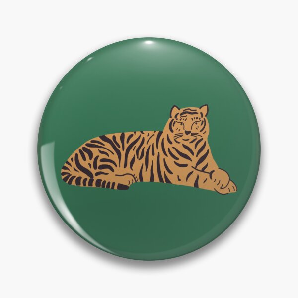 Item preview, Tiger on Forest Green designed and sold by HandTypedDesign.