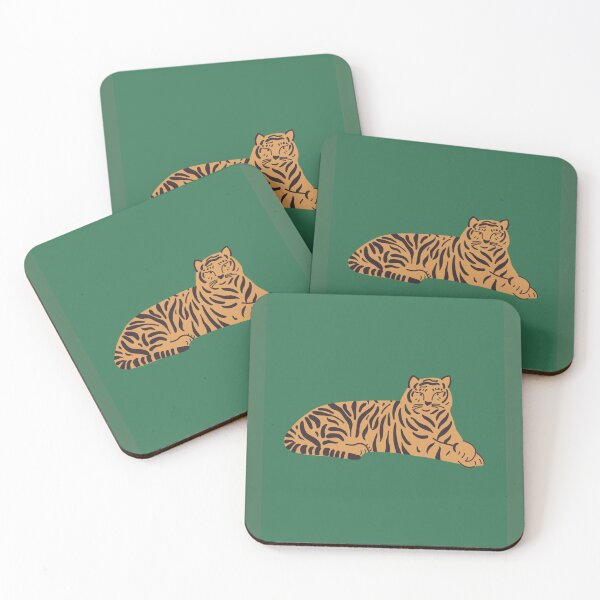Item preview, Tiger on Forest Green designed and sold by HandTypedDesign.