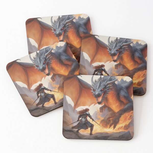 Item preview, Brave Knight Charging Fearlessly to his Fiery Challenge designed and sold by ArtbyAdrian.