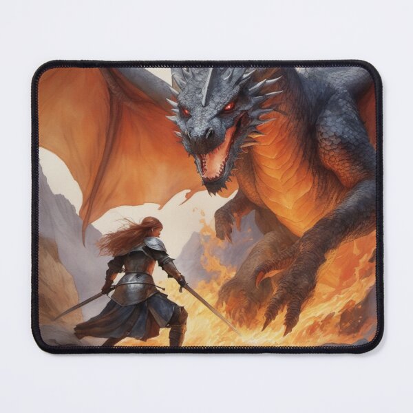Item preview, Brave Knight Charging Fearlessly to his Fiery Challenge designed and sold by ArtbyAdrian.