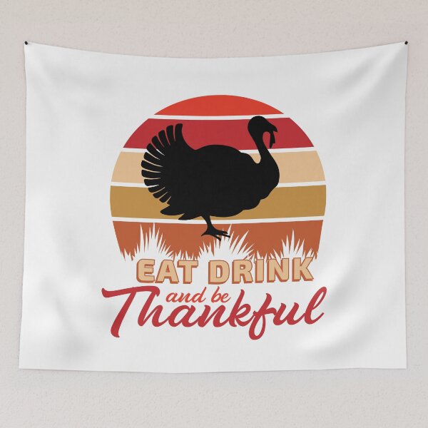 Item preview, Grateful Feast - Retro Sun Turkey Art designed and sold by BNCH44.