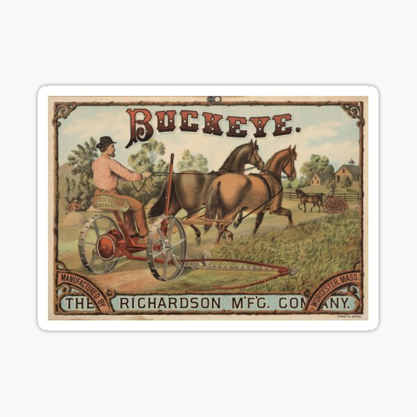 Item preview, STK501643A-Vintage advertisement for the Buckeye mowing machine. designed and sold by StocktrekImages.