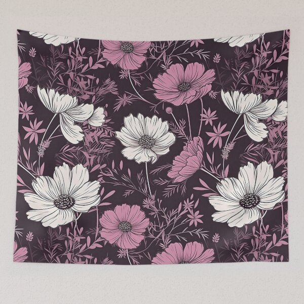 Item preview, Cosmos flowers pattern Seamless designed and sold by Romartel.