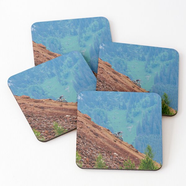 Item preview, Dirt bike MX racer downhill in the alps designed and sold by Pitlane Pixels.