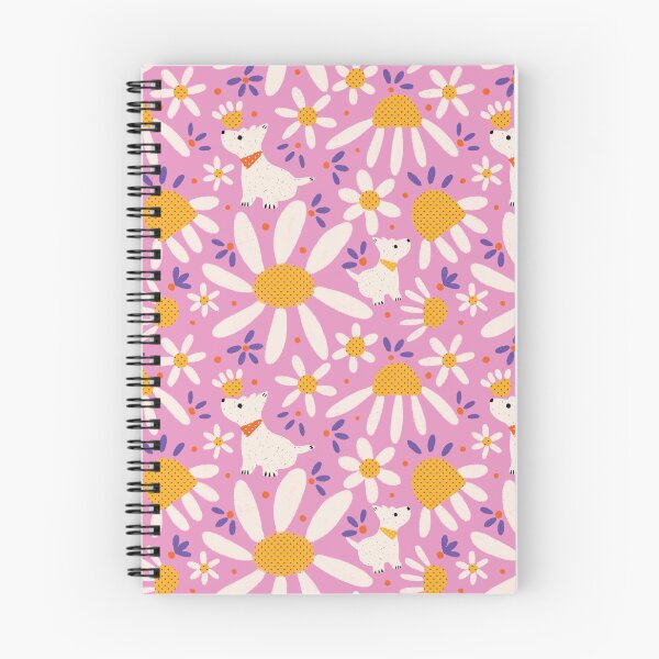 Item preview, Westie on the wildflower meadow Pattern designed and sold by XiangSlowLife.