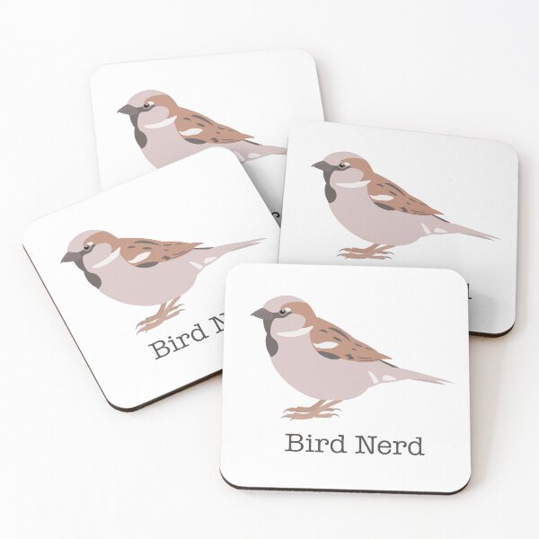 Item preview, Bird Nerd Sparrow - Graphic Bird Art designed and sold by artmanship.