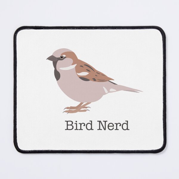 Item preview, Bird Nerd Sparrow - Graphic Bird Art designed and sold by artmanship.