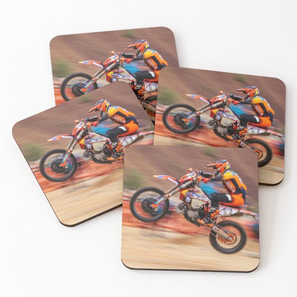 Item preview, A panning shot of a dirt bike MX racer going airborne designed and sold by Pitlane Pixels.