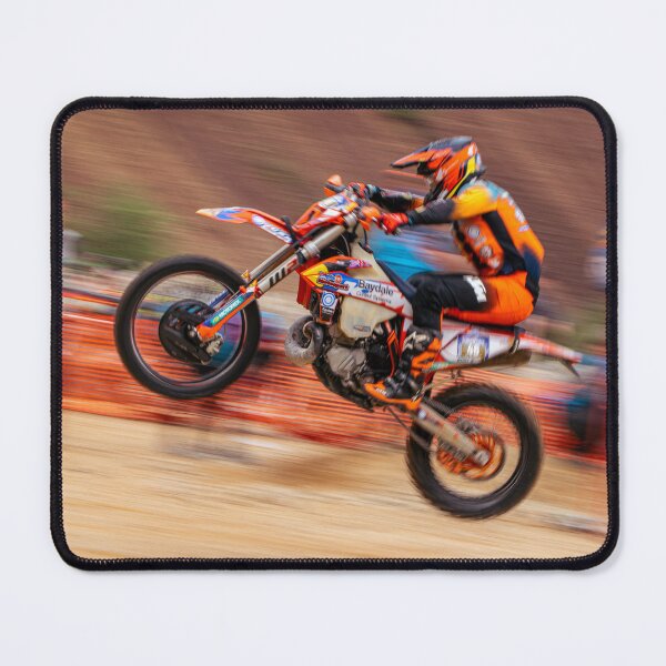 Item preview, A panning shot of a dirt bike MX racer going airborne designed and sold by Pitlane Pixels.