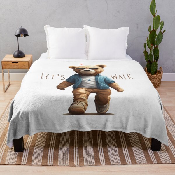 Item preview, cool teddy bear in the streets (let's walk) designed and sold by hayrpictures.