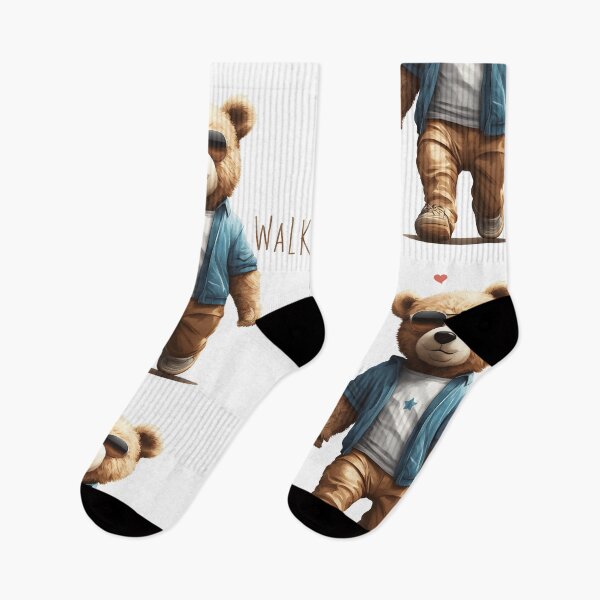 Item preview, cool teddy bear in the streets (let's walk) designed and sold by hayrpictures.