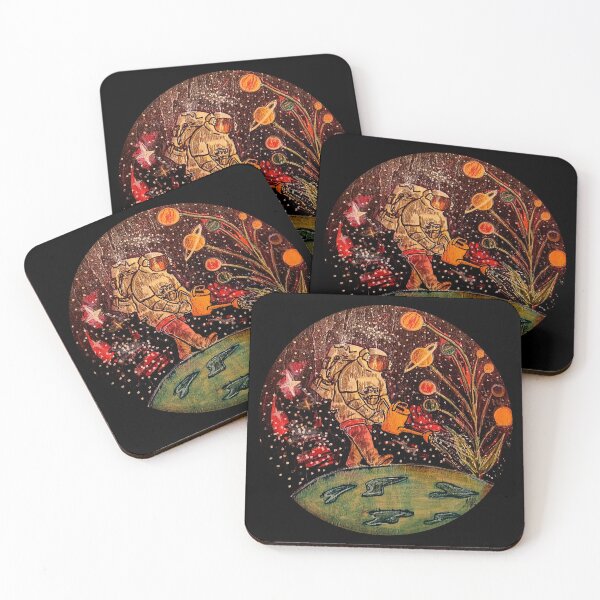 Item preview, Astronaut watering planets designed and sold by Michaelaart.