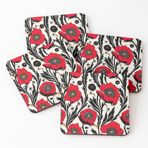 Item preview, Modern design reminiscent of floral motifs with poppies designed and sold by Pflugart.