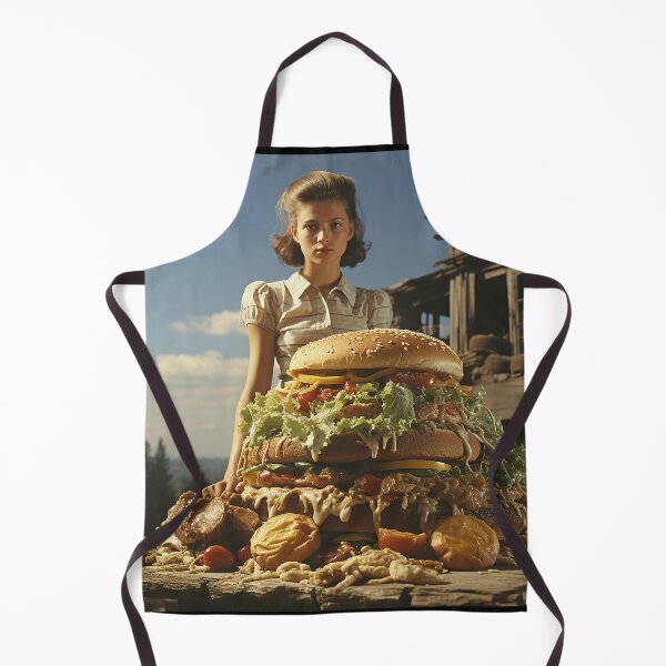 Item preview, Giant Burger girl designed and sold by ladarkepoque.
