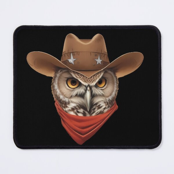 Item preview, Cowboy Owl designed and sold by Funny Vintage Stickers And T-Shirts.