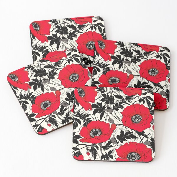 Item preview, Modern design reminiscent of floral motifs with poppies designed and sold by Pflugart.