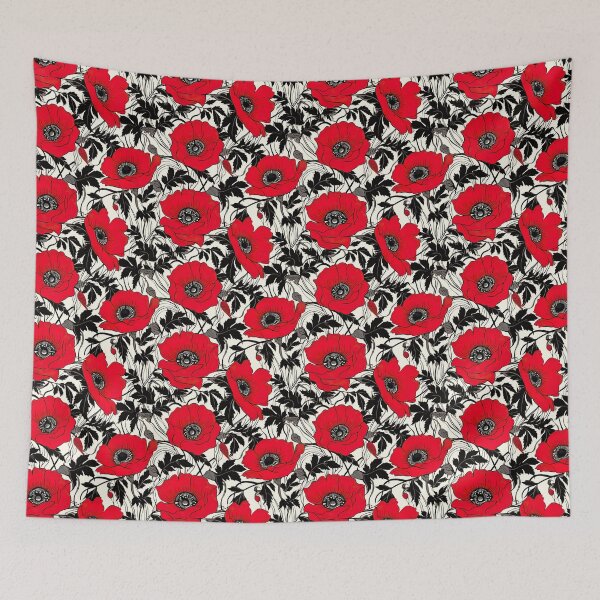 Item preview, Modern design reminiscent of floral motifs with poppies designed and sold by Pflugart.