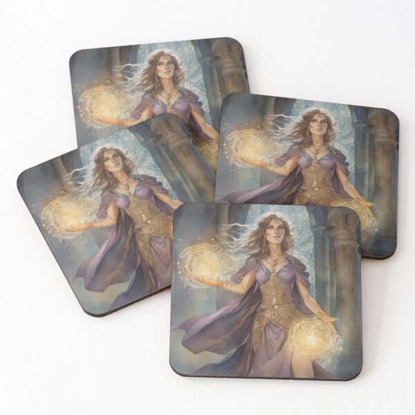 Item preview, An Enchanting Sorceress Unleashing Her Mystical Powers designed and sold by ArtbyAdrian.