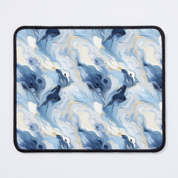 Item preview, Blue and Gold repeating marble pattern designed and sold by DMTeesStudio.
