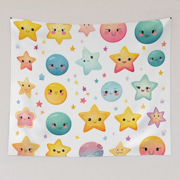 Item preview, Painted Smiling Star: Whimsical Celestial Art designed and sold by Rivanes.