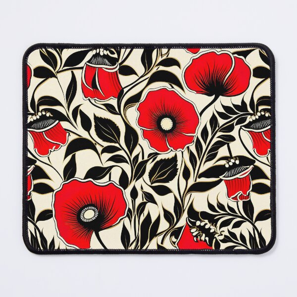 Item preview, Modern design reminiscent of floral motifs with poppies designed and sold by Pflugart.