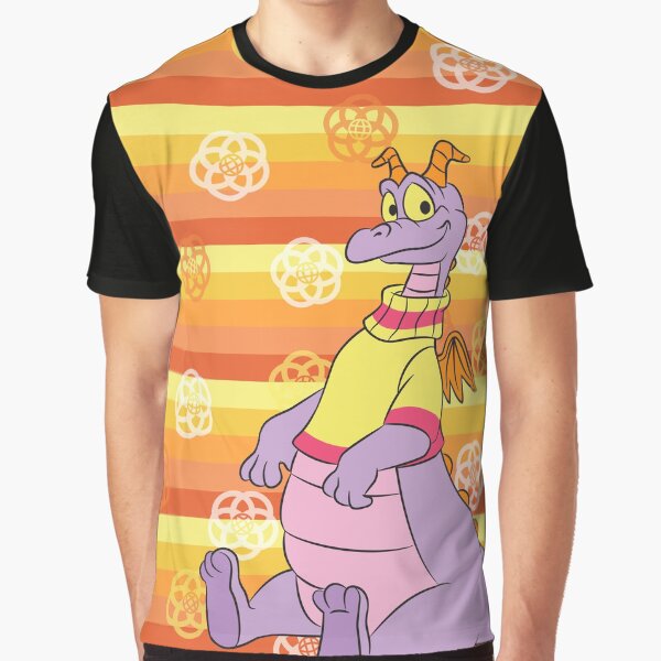 Retro Orange Stripe Figment Graphic T-Shirt