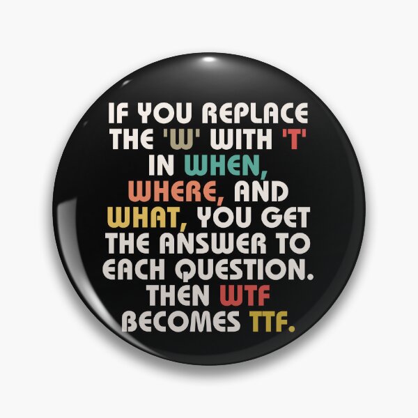 Item preview, Funny Sarcastic Wtf Life Quote designed and sold by SunfullyYours.