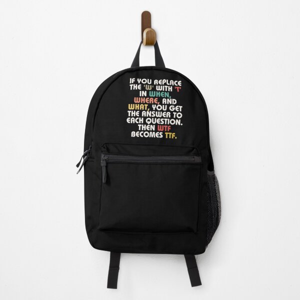 Item preview, Funny Sarcastic Wtf Life Quote designed and sold by SunfullyYours.