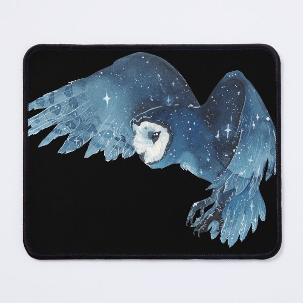 Item preview, Galaxy Flying Barn Owl designed and sold by Threeleaves.