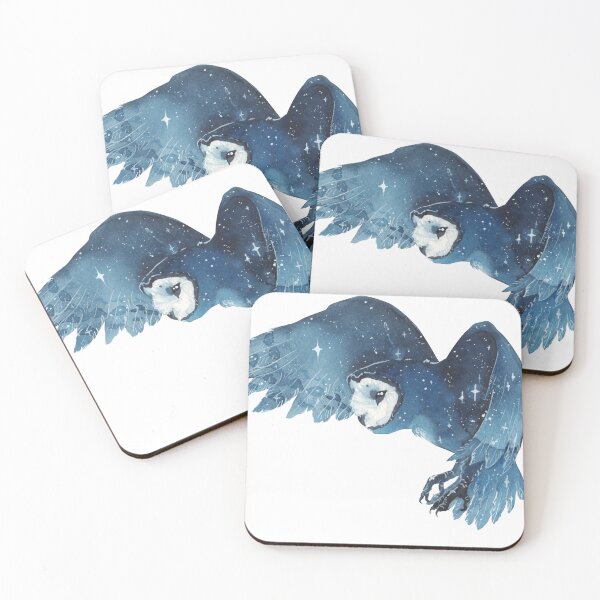 Item preview, Galaxy Flying Barn Owl designed and sold by Threeleaves.