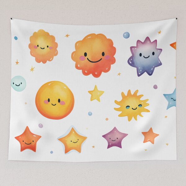 Item preview, Painted Smiling Star: Whimsical Celestial Art designed and sold by Rivanes.