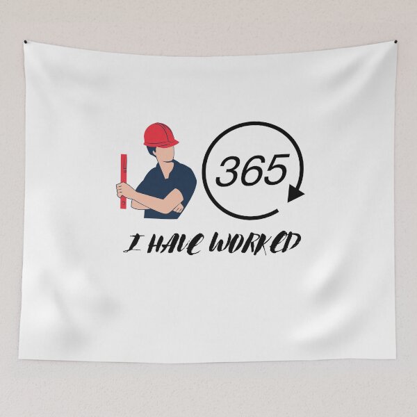 Item preview, usa labor says i have worked 365 days designed and sold by sangram9337.