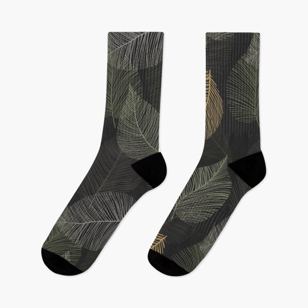 Item preview, Autumn leaves structure print. Fallen dark leaves skeleton illustration. Abstract stylized feathers designed and sold by likapix.