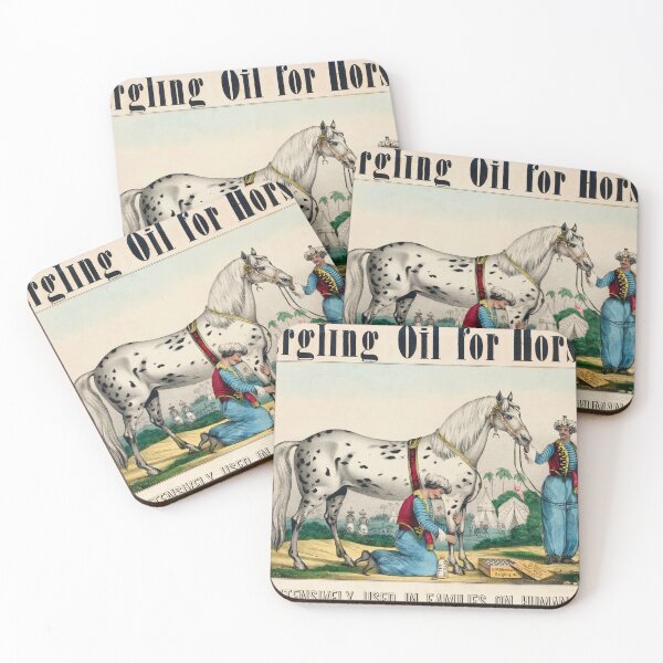 Item preview, STK501654A-Vintage advertisement for horse gargling oil. designed and sold by StocktrekImages.
