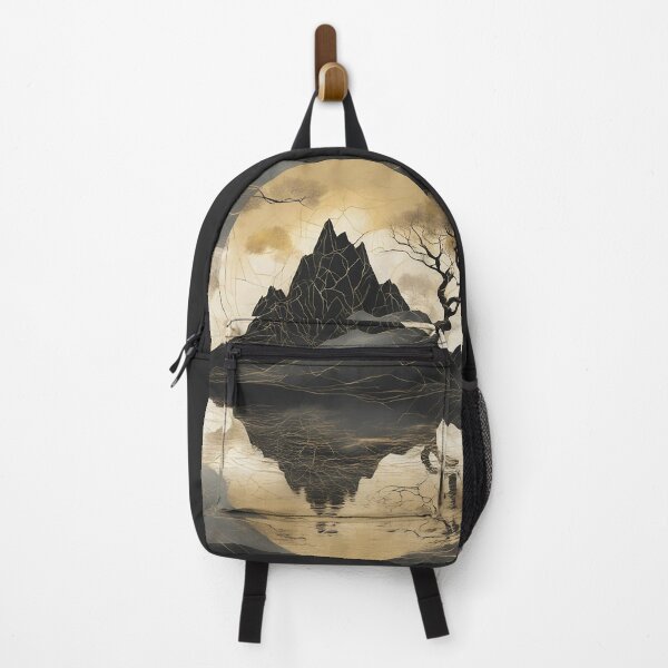 Item preview, The Misty Mountain Black & Gold designed and sold by DesignDrifts.