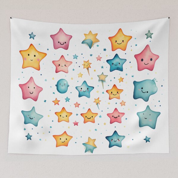 Item preview, Painted Smiling Star: Whimsical Celestial Art designed and sold by Rivanes.