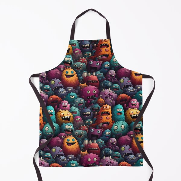 Item preview, Monster faces, cute, crazy, halloween, tile designed and sold by alambic-designs.