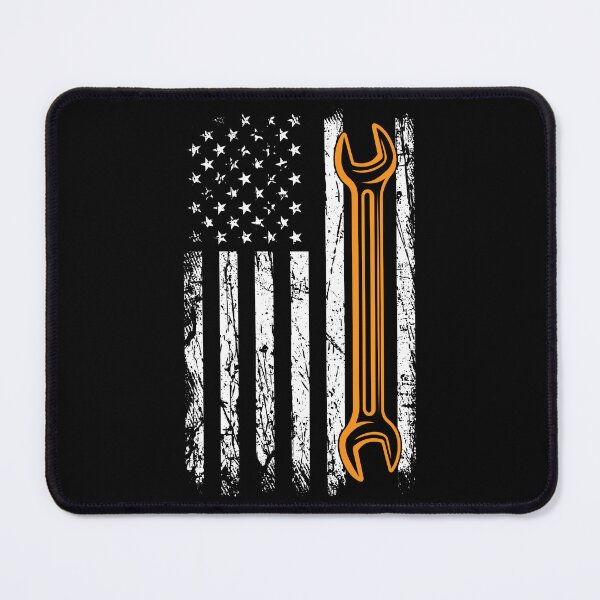 Item preview, Funny Vintage Car Mechanic Distressed American Flag designed and sold by jingdomdesgine.