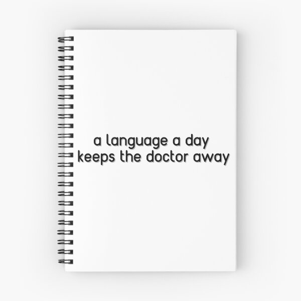 Item preview, A language a day keeps the doctor away designed and sold by GoofyLab.