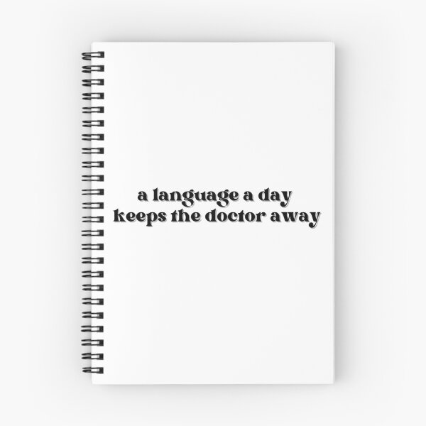 Item preview, A language a day keeps the doctor away designed and sold by GoofyLab.