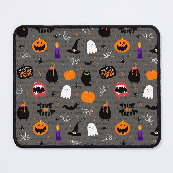 Item preview, Halloween pattern (gray) designed and sold by Studio Vickn.