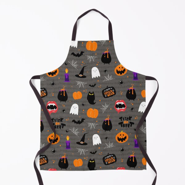 Item preview, Halloween pattern (gray) designed and sold by Studio Vickn.