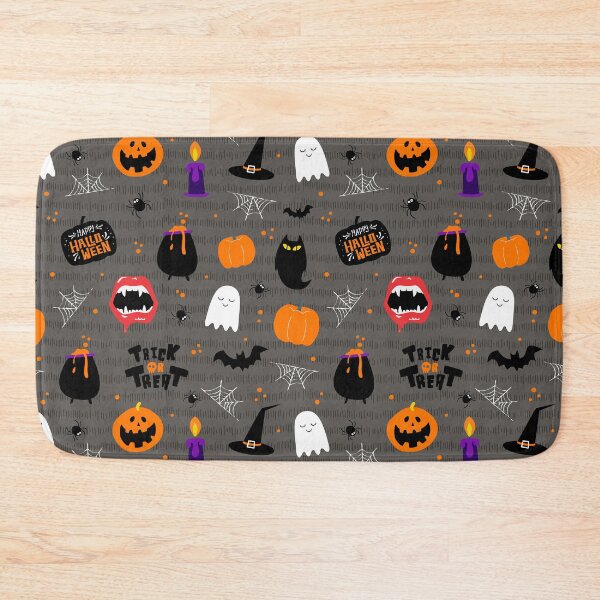 Item preview, Halloween pattern (gray) designed and sold by Studio Vickn.